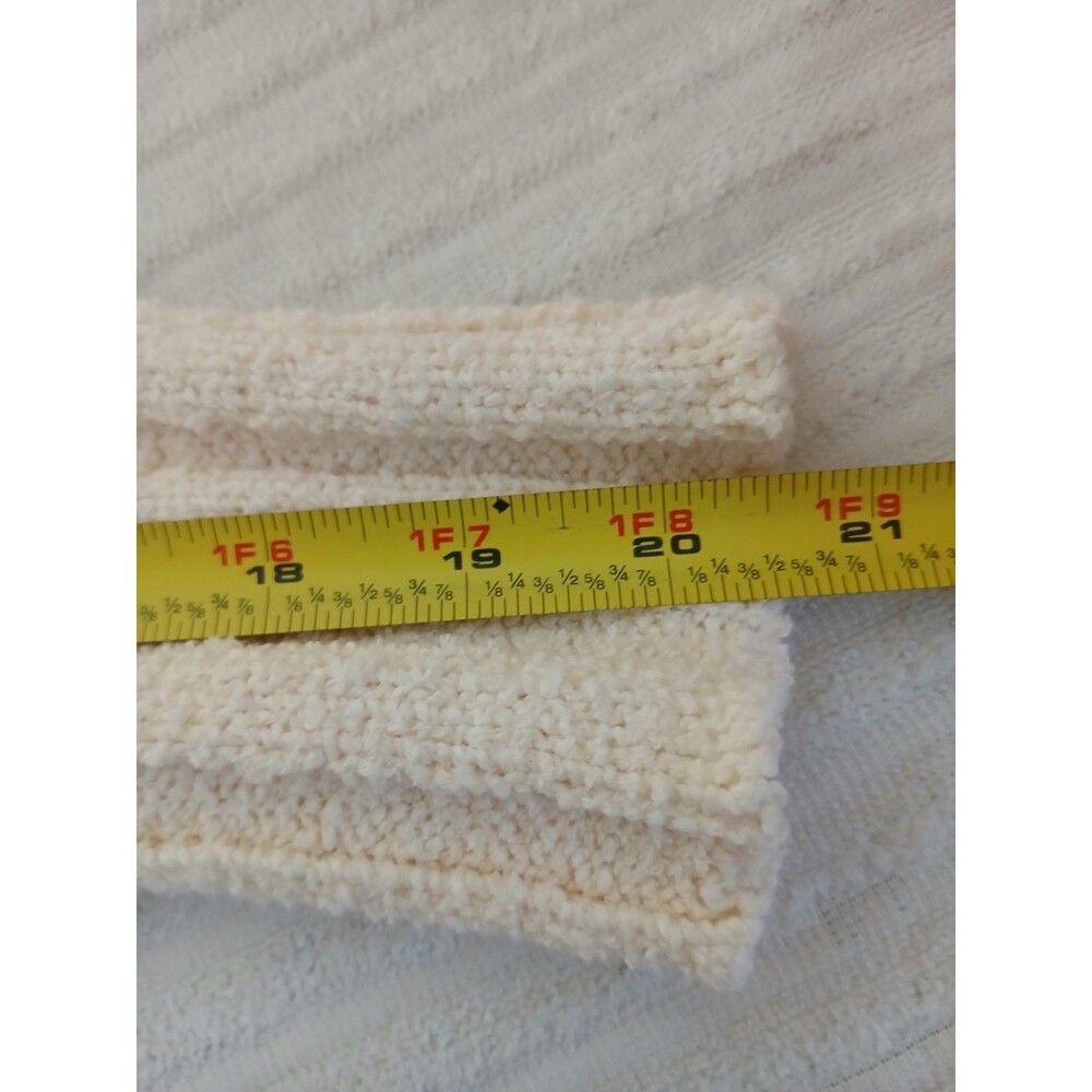 J.Crew Womens M Mock Neck Ivory Chenlle Knit Sweater Cozy Pullover - Picture 13 of 15